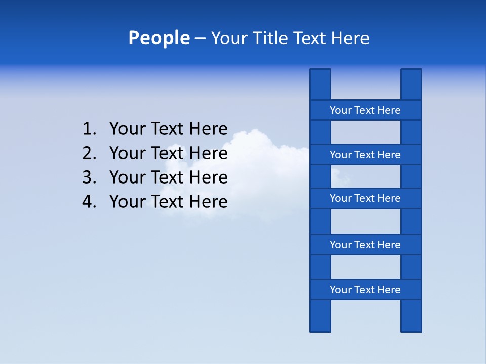 Freedom Blue White PowerPoint Template