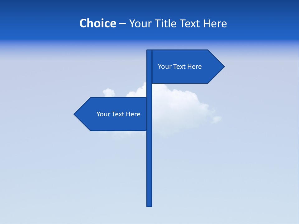 Freedom Blue White PowerPoint Template