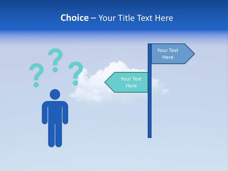 Freedom Blue White PowerPoint Template