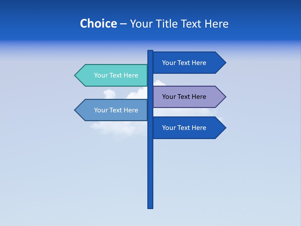 Freedom Blue White PowerPoint Template