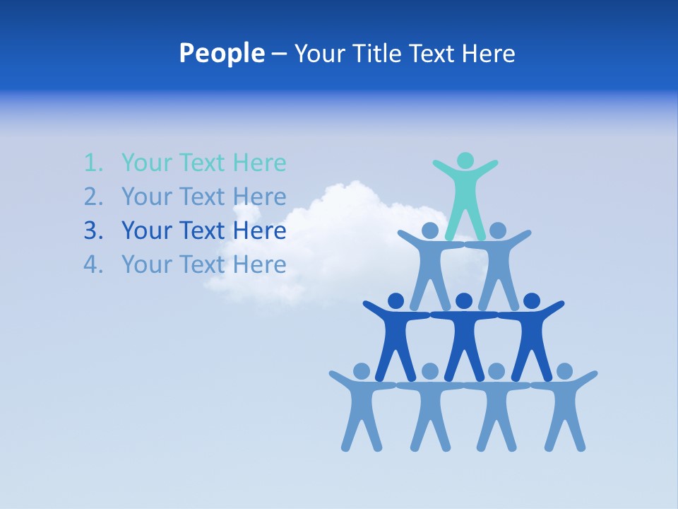 Freedom Blue White PowerPoint Template