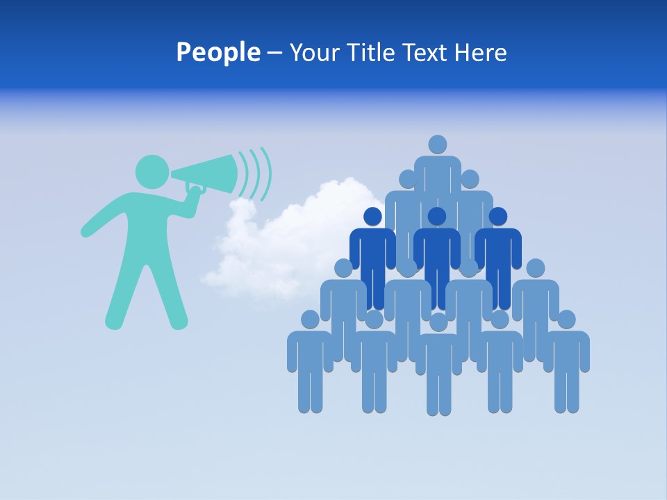 Freedom Blue White PowerPoint Template