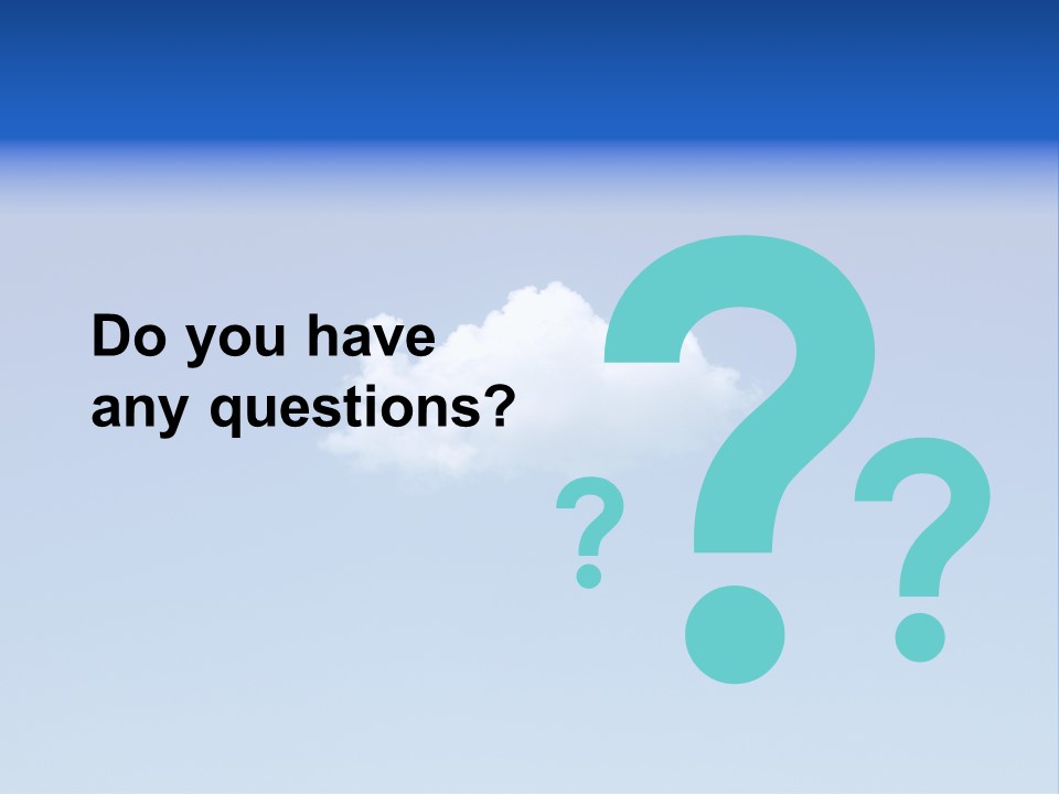 Freedom Blue White PowerPoint Template