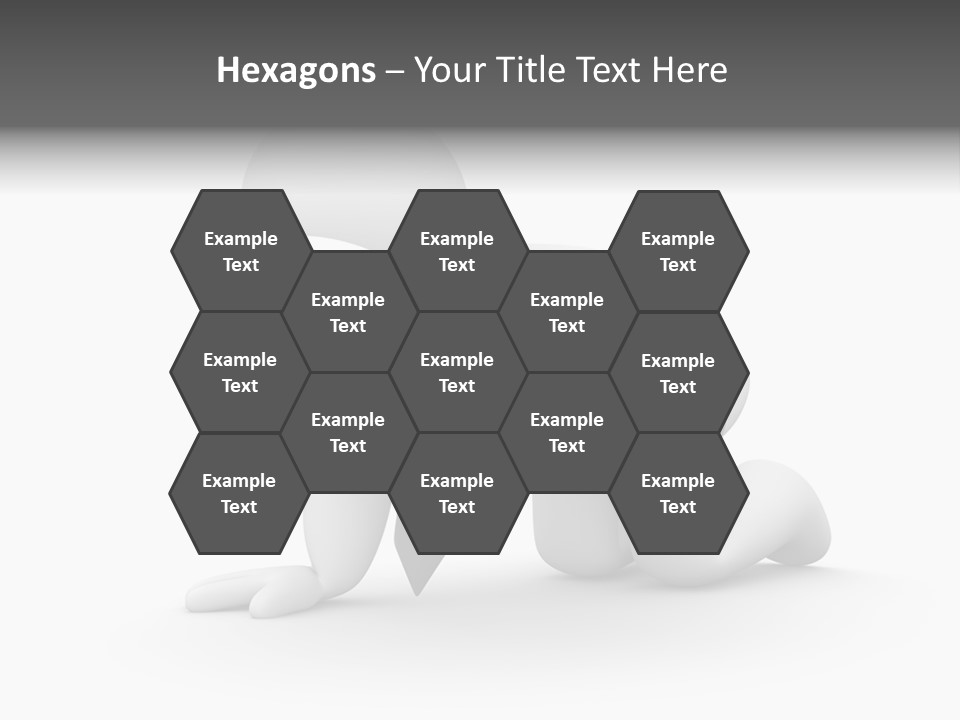 White Magnification Person PowerPoint Template