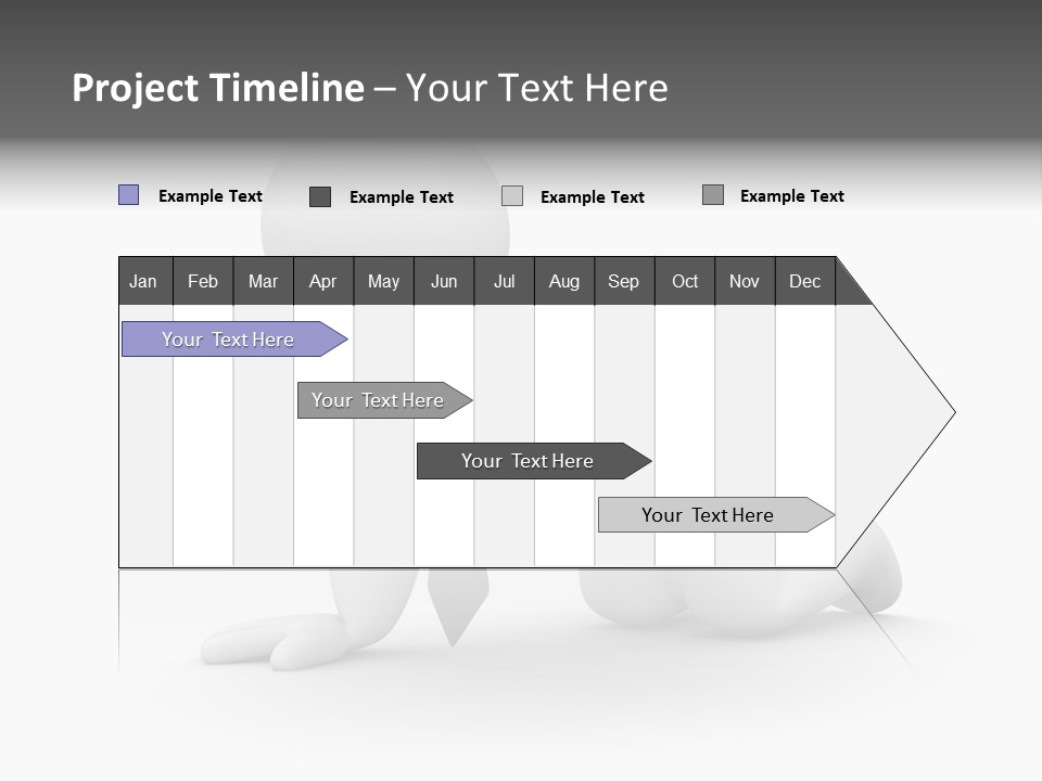 White Magnification Person PowerPoint Template