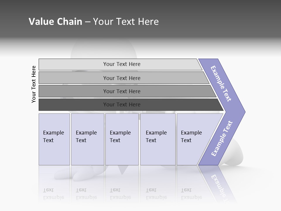 White Magnification Person PowerPoint Template