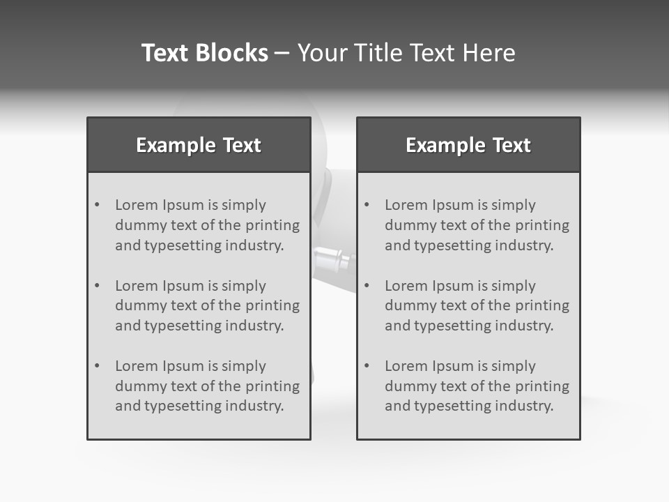 White Magnification Person PowerPoint Template