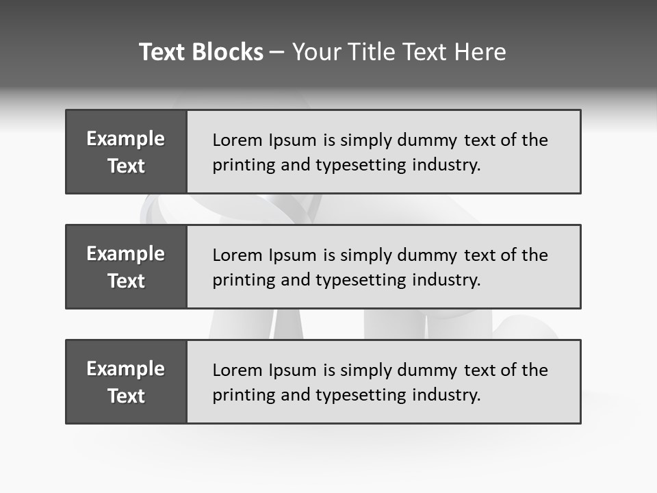 White Magnification Person PowerPoint Template