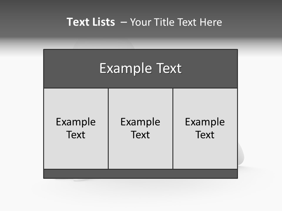 White Magnification Person PowerPoint Template