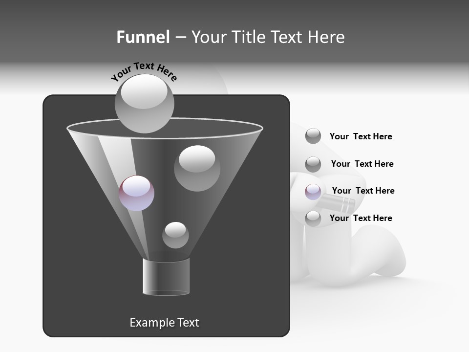 White Magnification Person PowerPoint Template