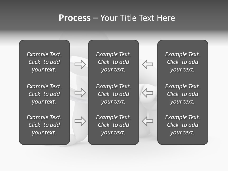 White Magnification Person PowerPoint Template