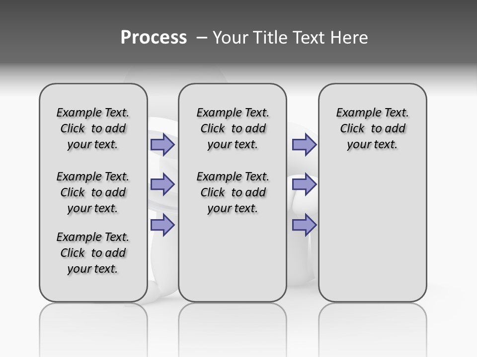 White Magnification Person PowerPoint Template