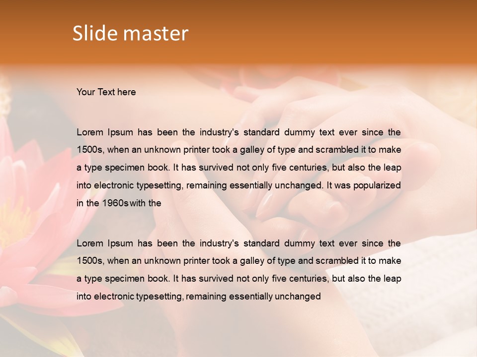 Care Health Relaxing PowerPoint Template