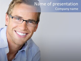 Face Smart White PowerPoint Template