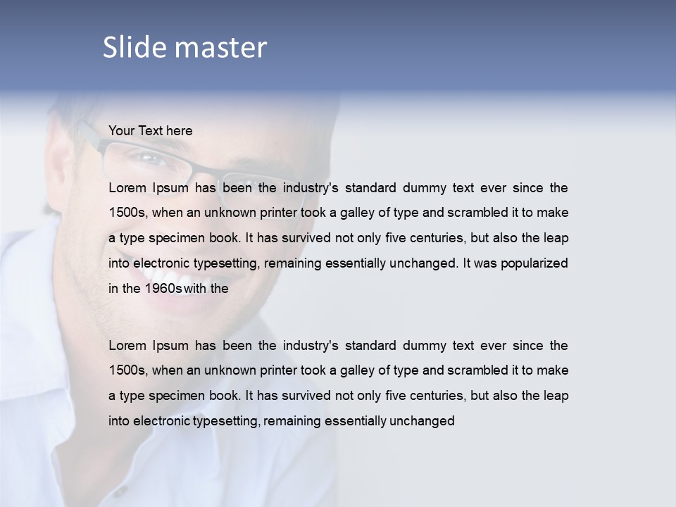 Face Smart White PowerPoint Template