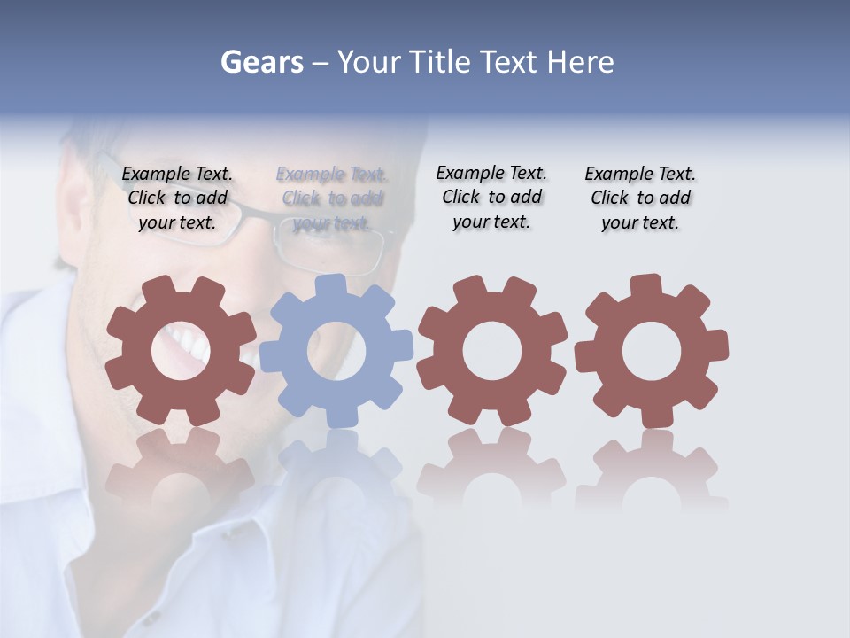 Face Smart White PowerPoint Template