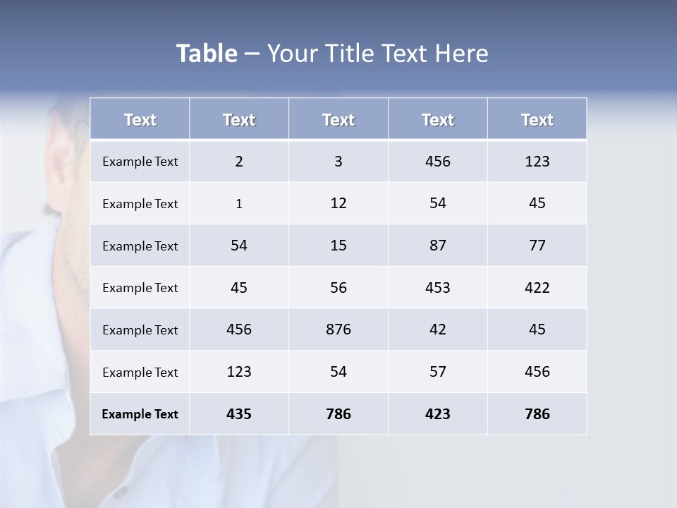 Face Smart White PowerPoint Template