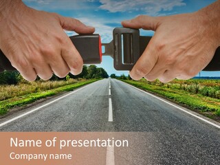 Seatbelt Speed Journey PowerPoint Template