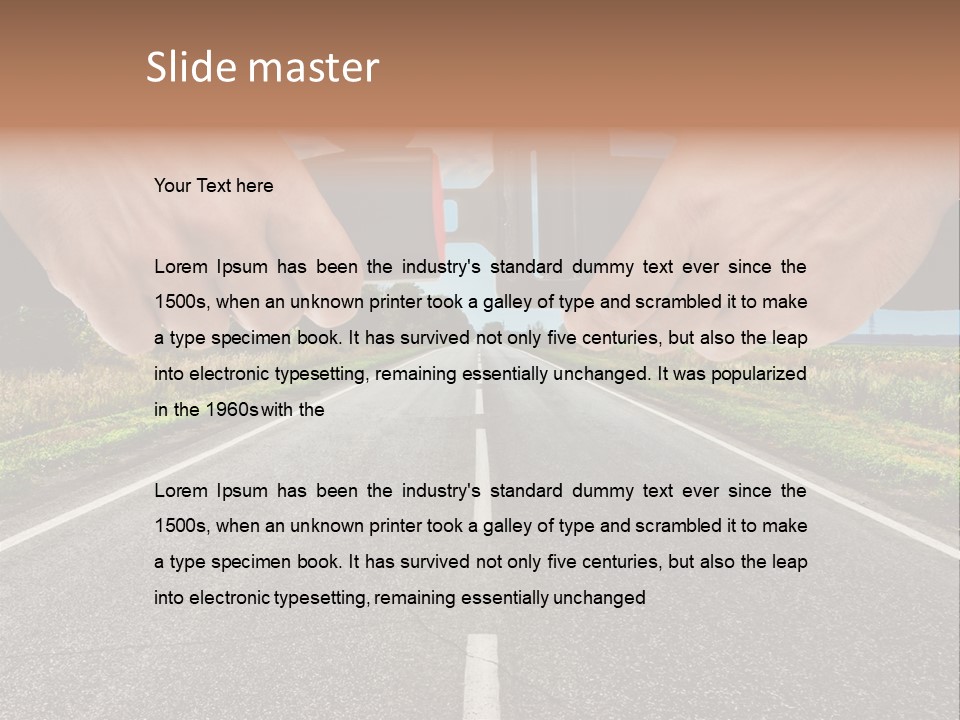 Seatbelt Speed Journey PowerPoint Template