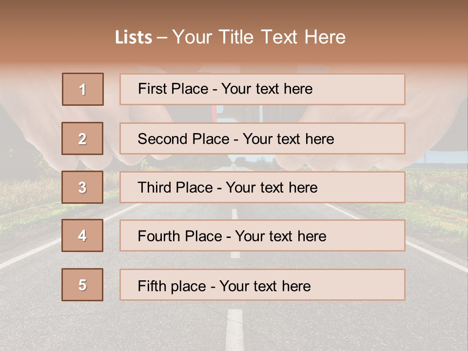 Seatbelt Speed Journey PowerPoint Template