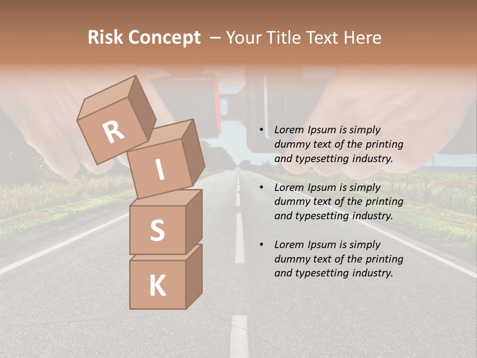 Seatbelt Speed Journey PowerPoint Template