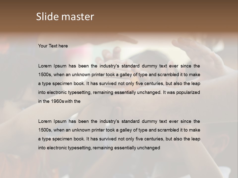 Queue Give Expression PowerPoint Template