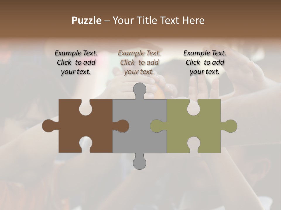 Queue Give Expression PowerPoint Template
