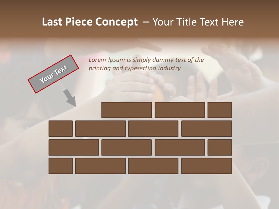 Queue Give Expression PowerPoint Template