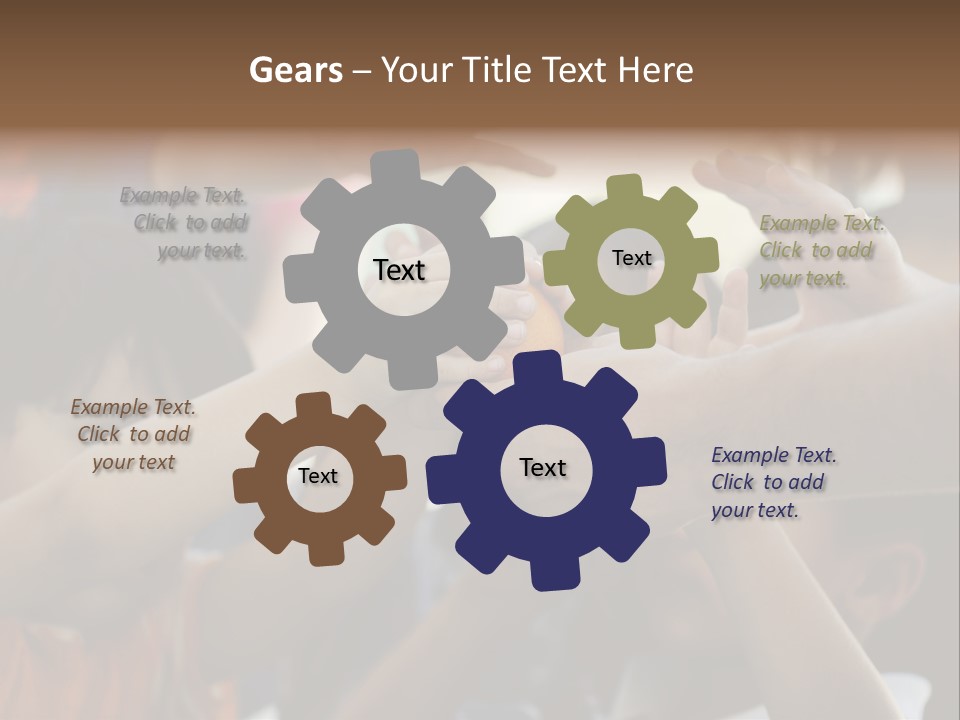 Queue Give Expression PowerPoint Template