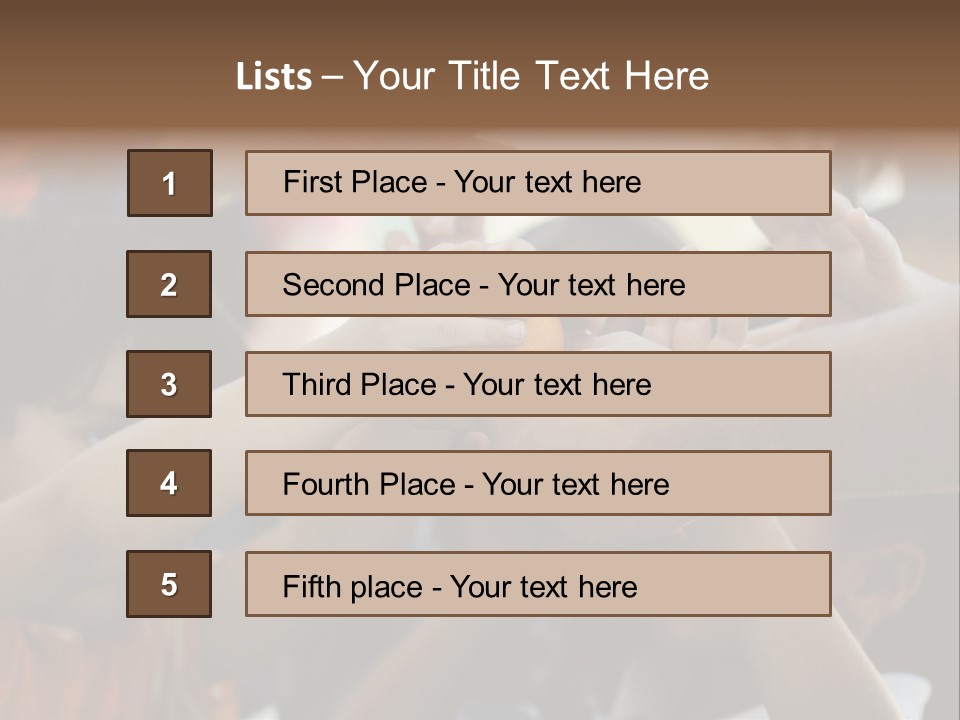 Queue Give Expression PowerPoint Template