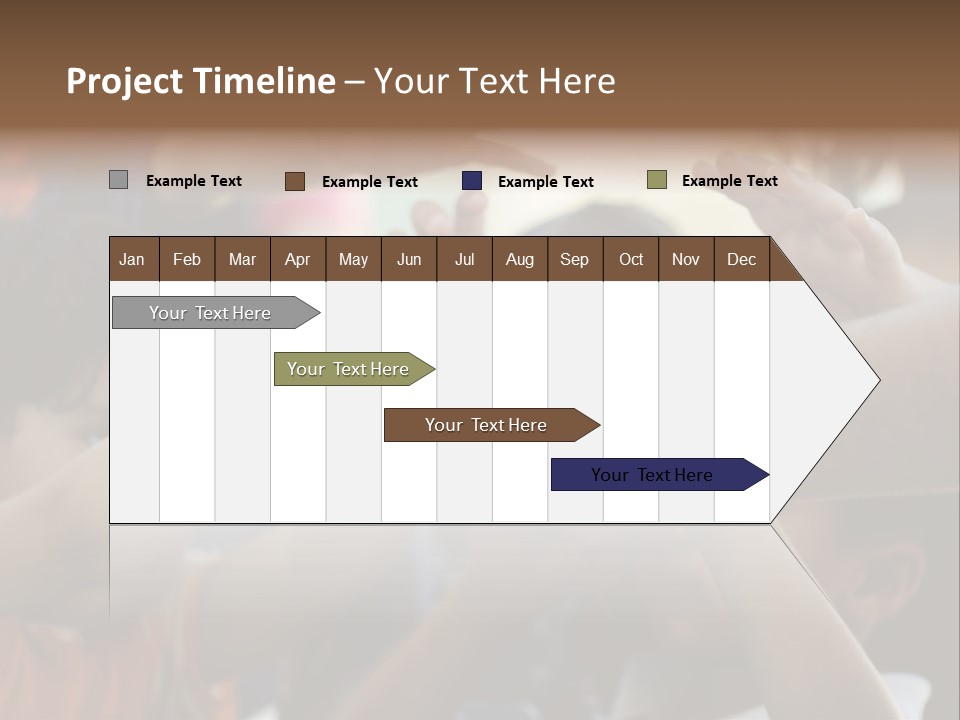 Queue Give Expression PowerPoint Template