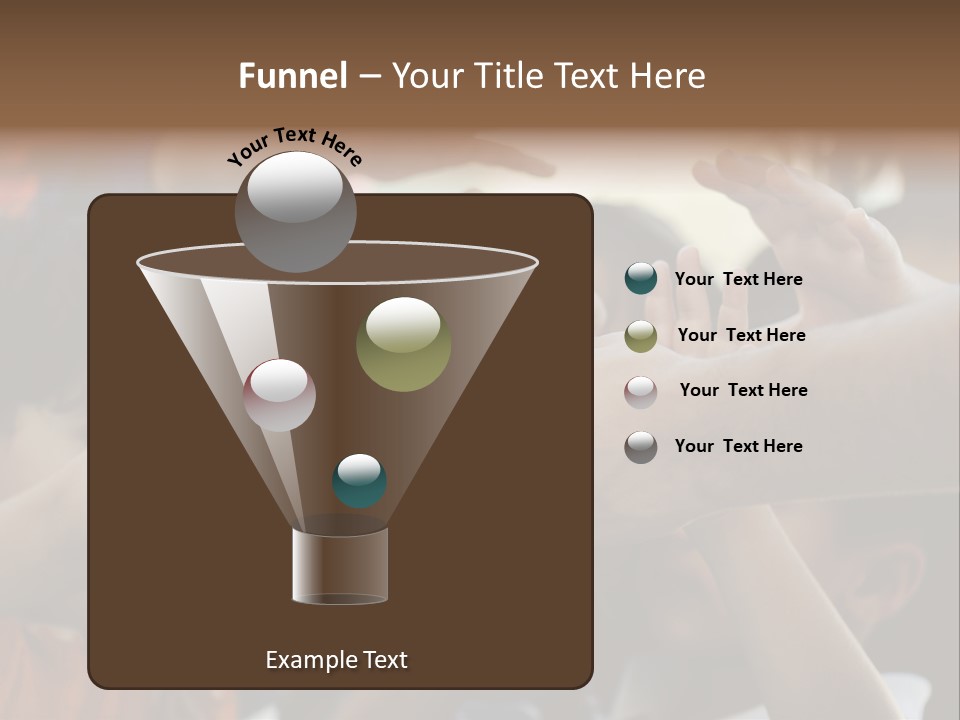 Queue Give Expression PowerPoint Template