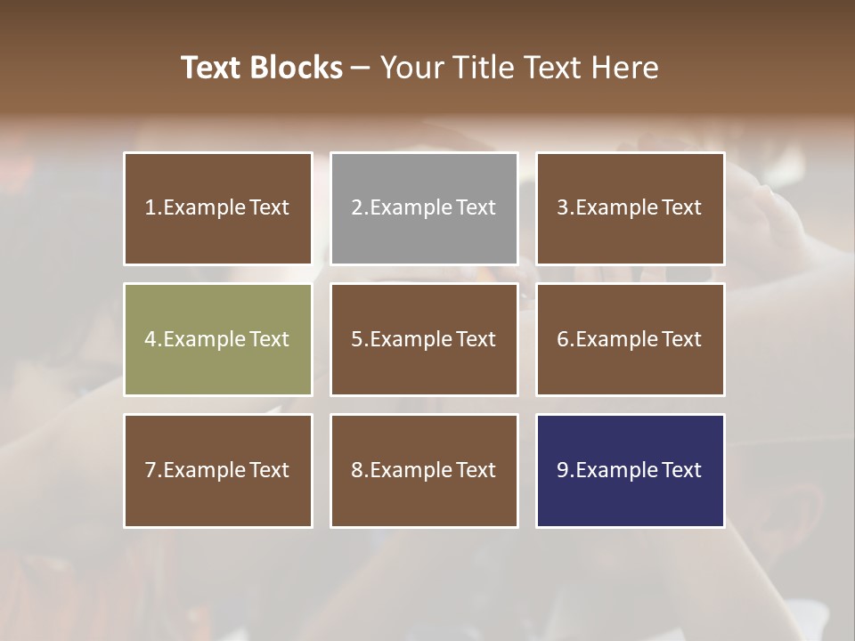 Queue Give Expression PowerPoint Template