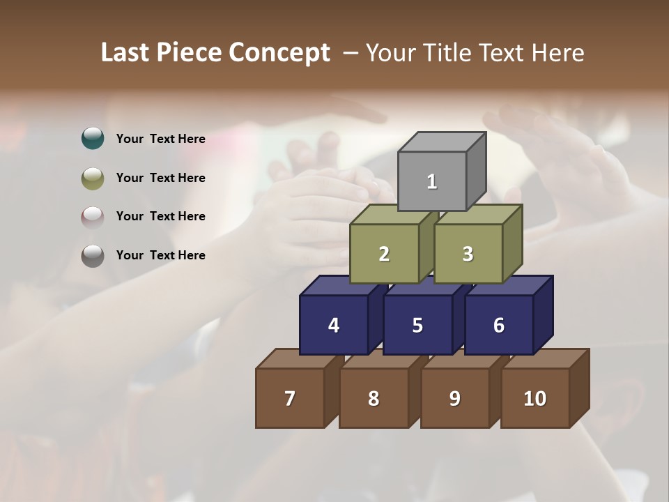 Queue Give Expression PowerPoint Template