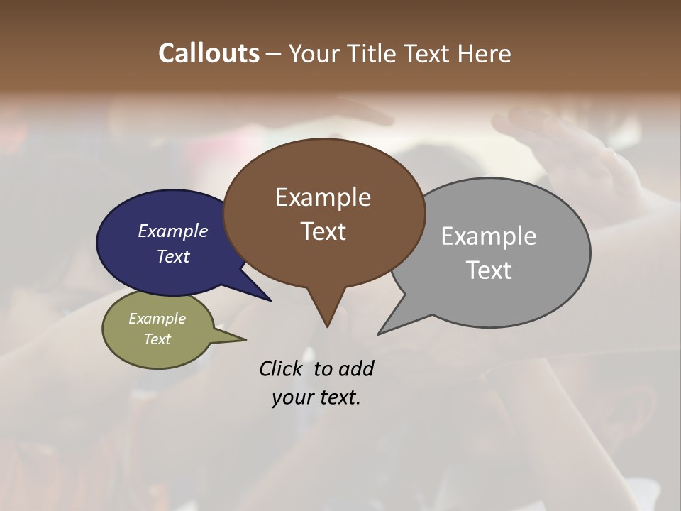 Queue Give Expression PowerPoint Template
