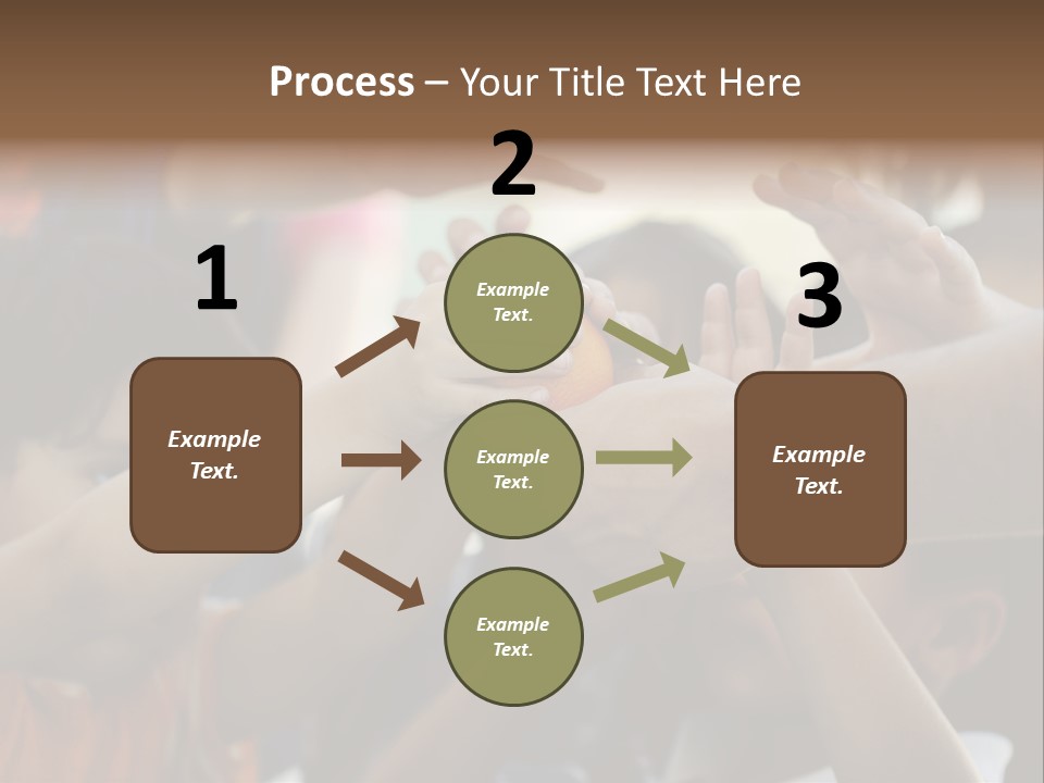 Queue Give Expression PowerPoint Template