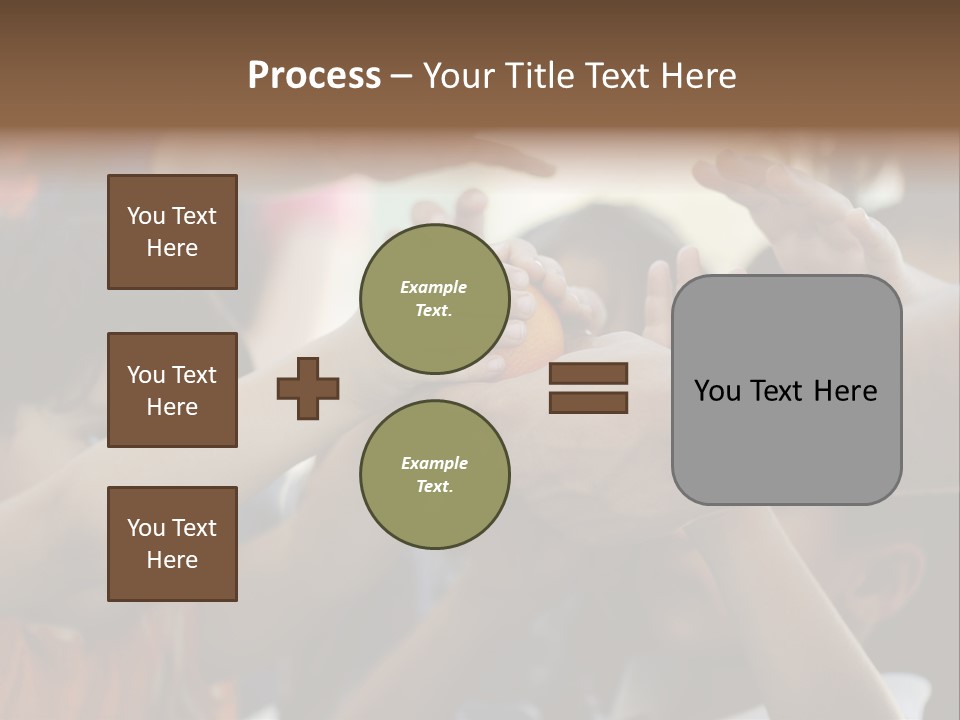 Queue Give Expression PowerPoint Template