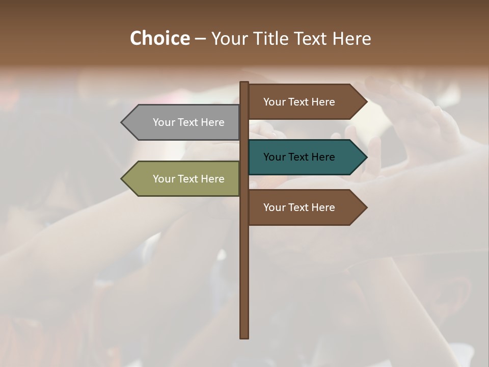 Queue Give Expression PowerPoint Template