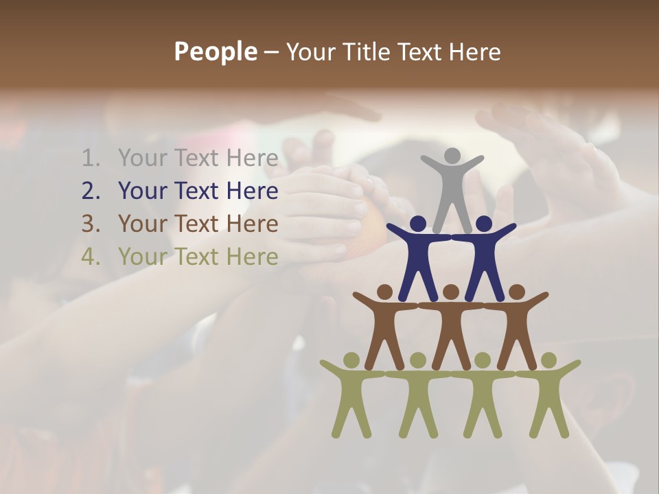 Queue Give Expression PowerPoint Template