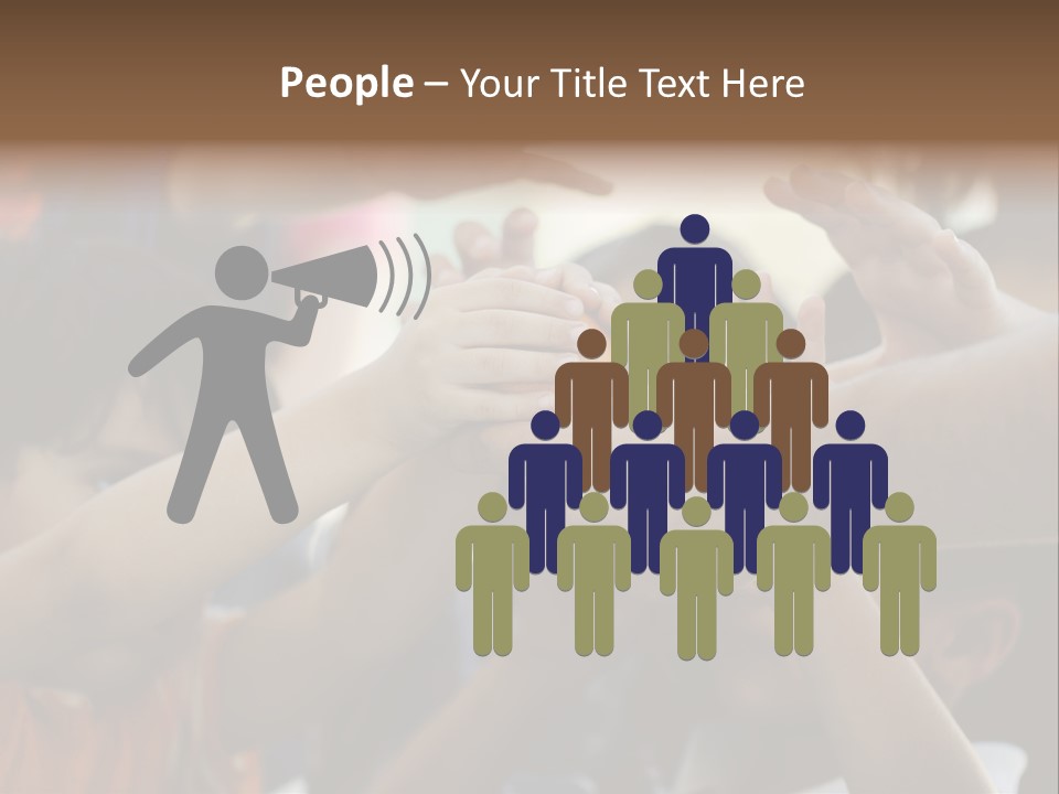 Queue Give Expression PowerPoint Template