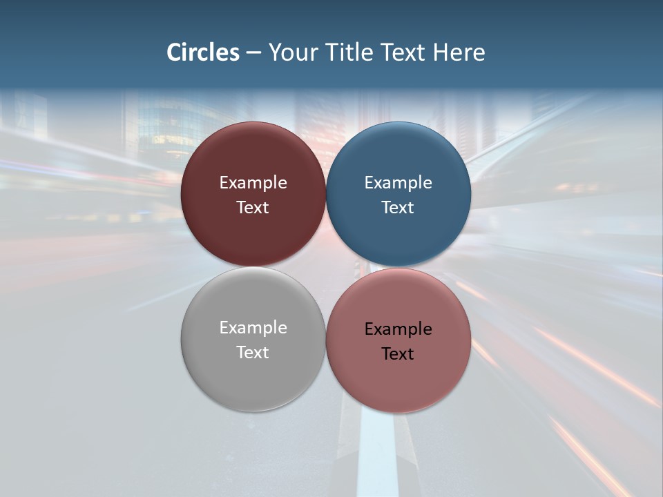 Abstract Car Street PowerPoint Template