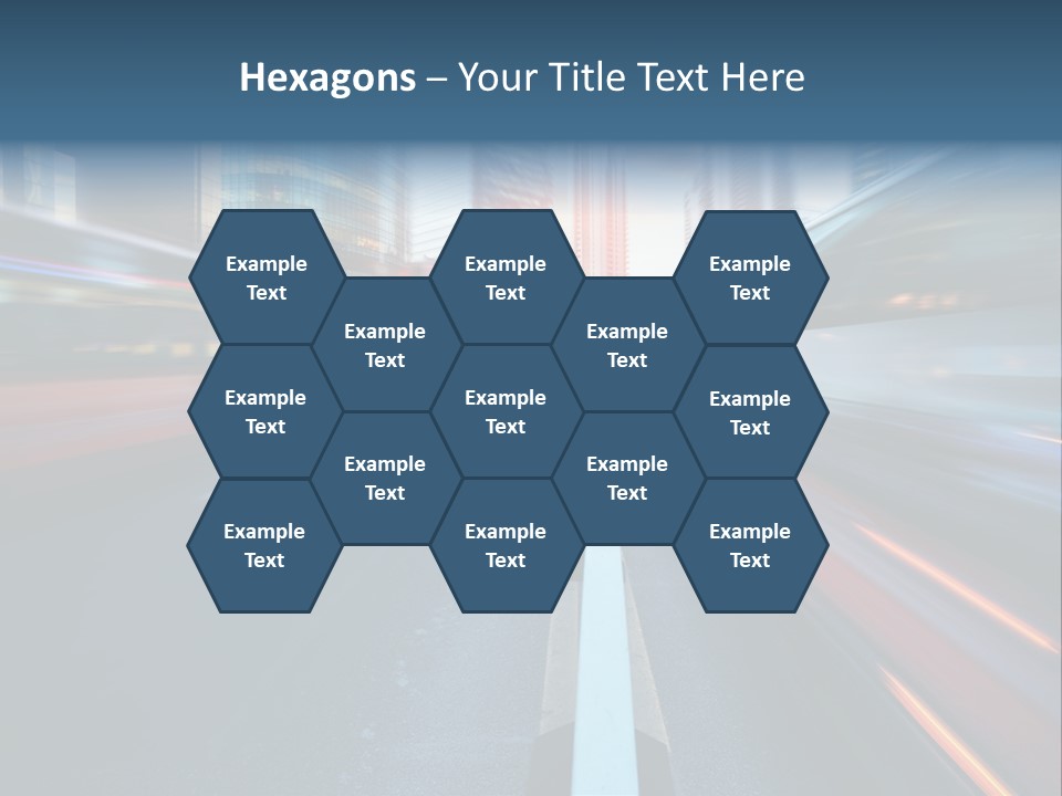 Abstract Car Street PowerPoint Template