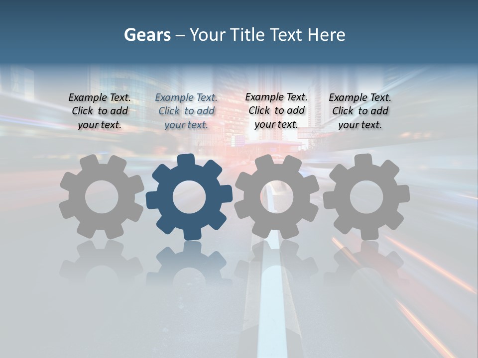 Abstract Car Street PowerPoint Template