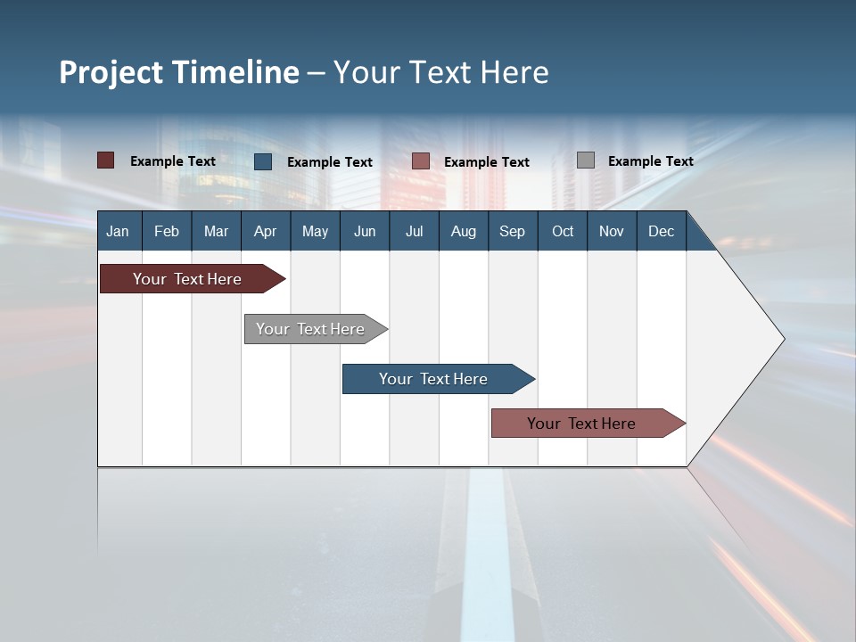 Abstract Car Street PowerPoint Template