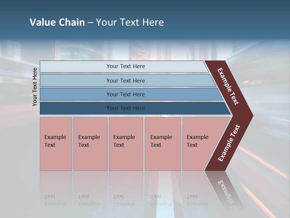 Abstract Car Street PowerPoint Template
