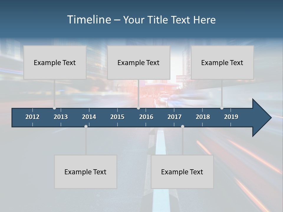 Abstract Car Street PowerPoint Template