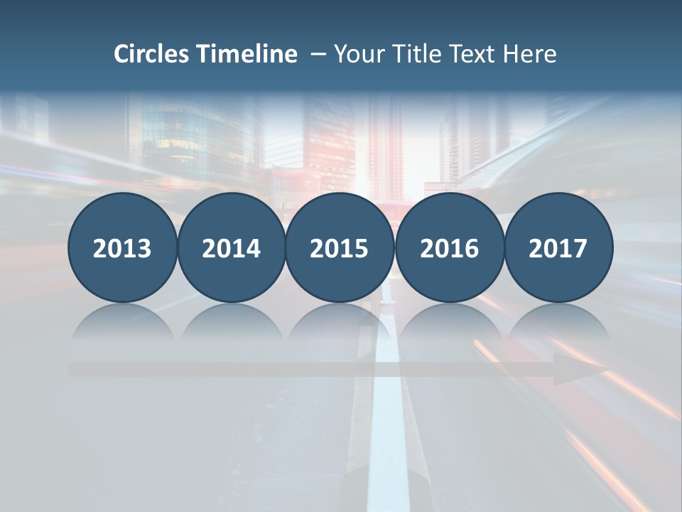 Abstract Car Street PowerPoint Template