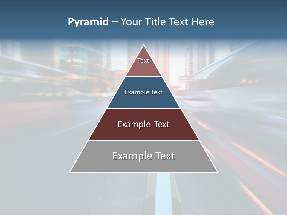 Abstract Car Street PowerPoint Template