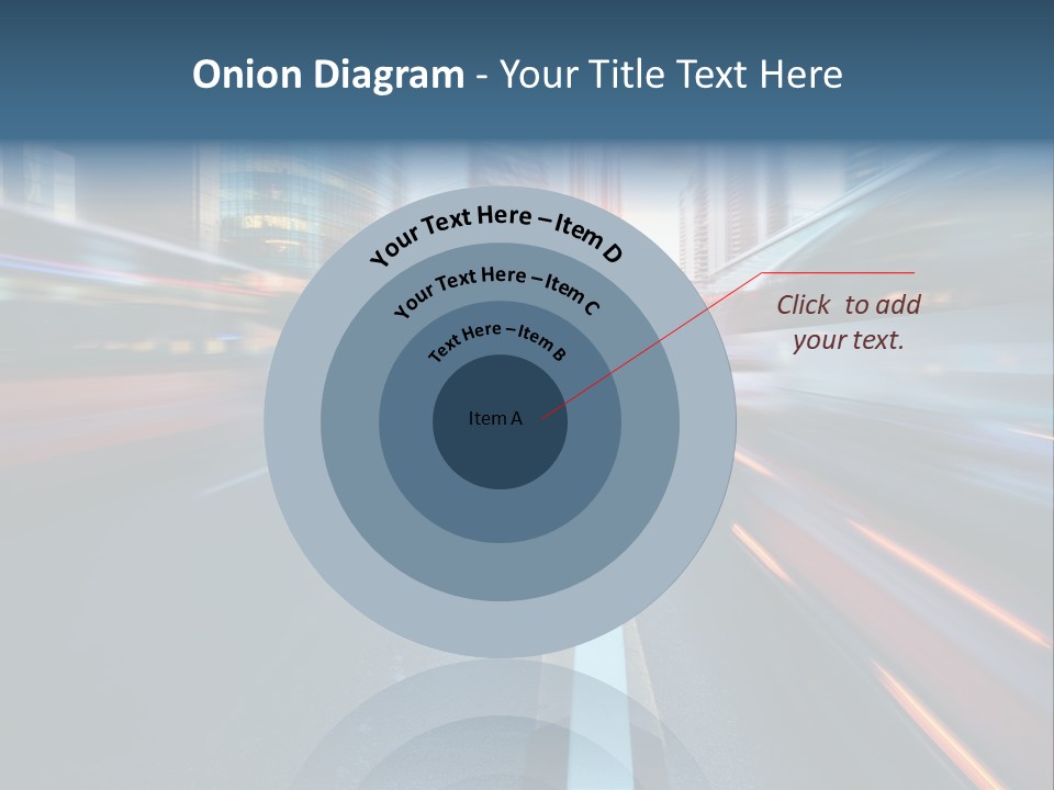 Abstract Car Street PowerPoint Template