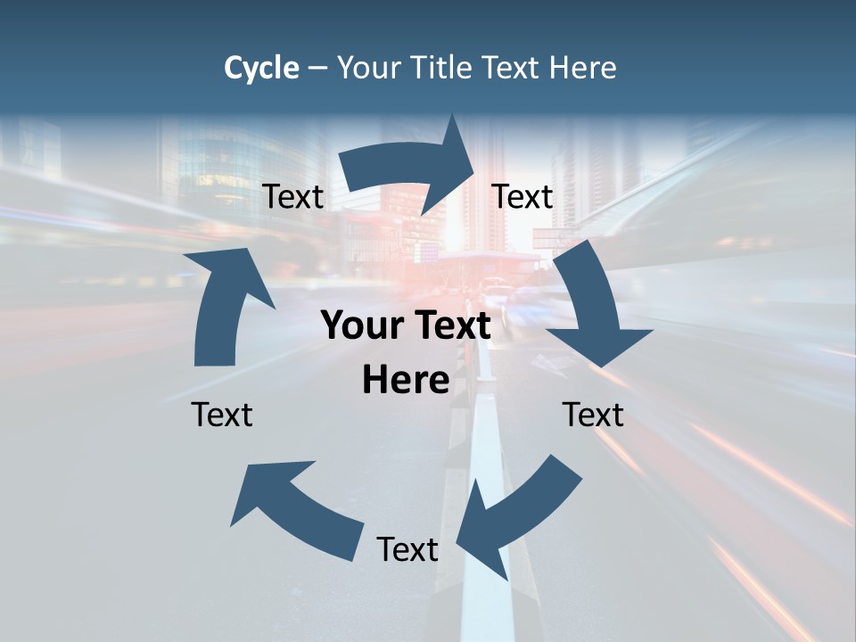 Abstract Car Street PowerPoint Template